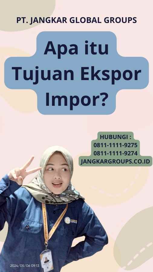 Apa itu Tujuan Ekspor Impor?