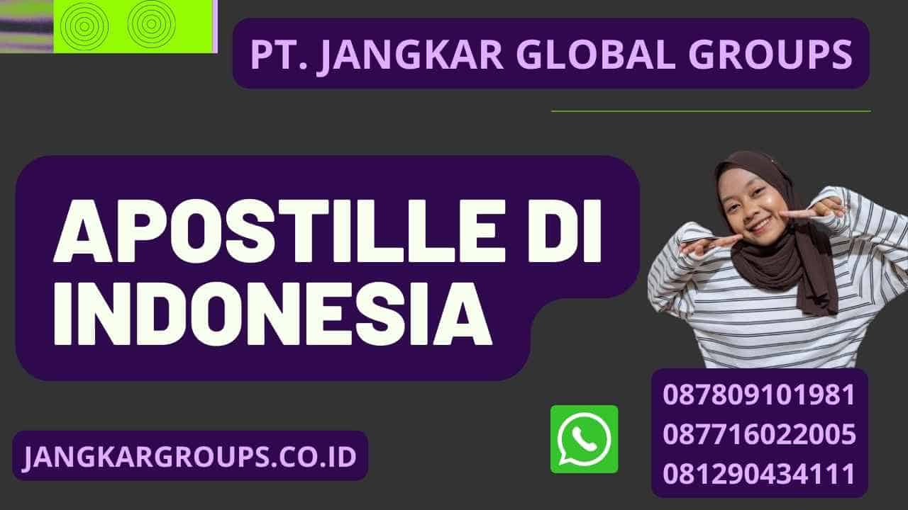 Apostille Di Indonesia