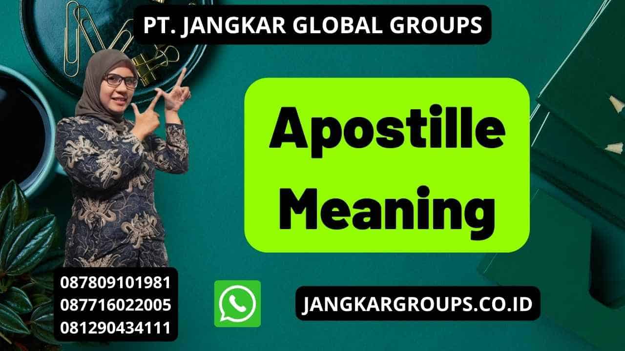 Apostille Meaning