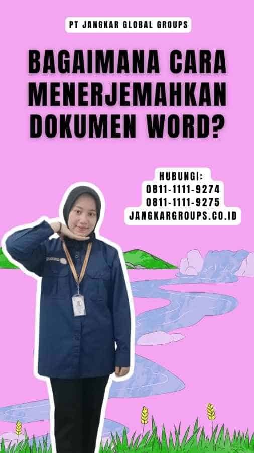 Bagaimana Cara Menerjemahkan Dokumen Word