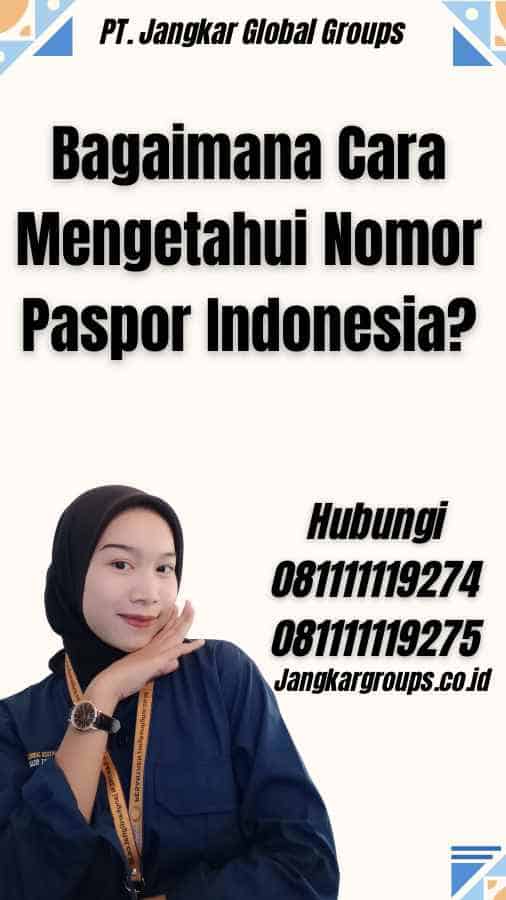Bagaimana Cara Mengetahui Nomor Paspor Indonesia?