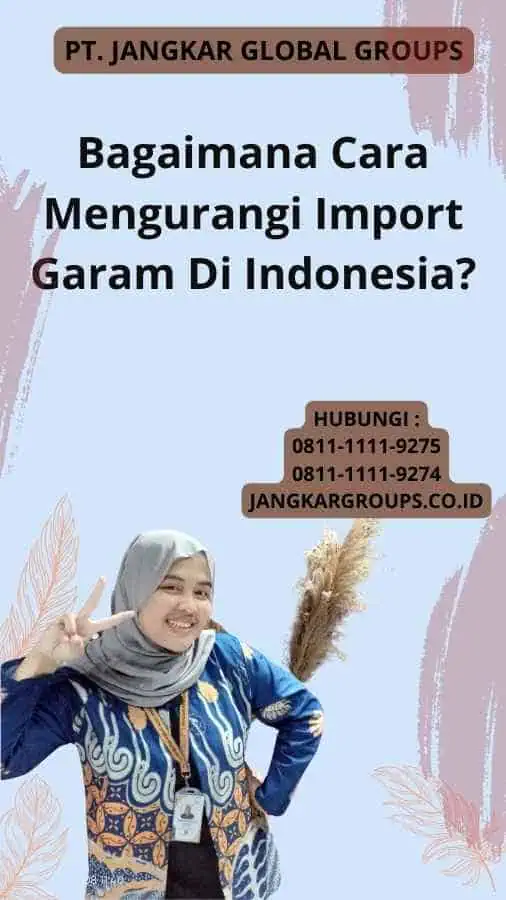 Bagaimana Cara Mengurangi Import Garam Di Indonesia?