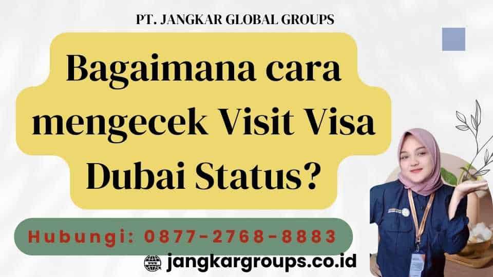 Bagaimana cara mengecek Visit Visa Dubai Status