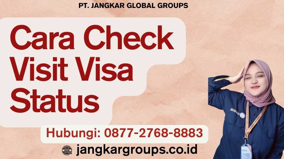 Cara Check Visit Visa Status