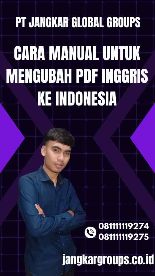 Cara Manual Untuk Mengubah PDF Inggris ke Indonesia