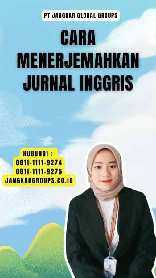 Cara Menerjemahkan Jurnal Inggris