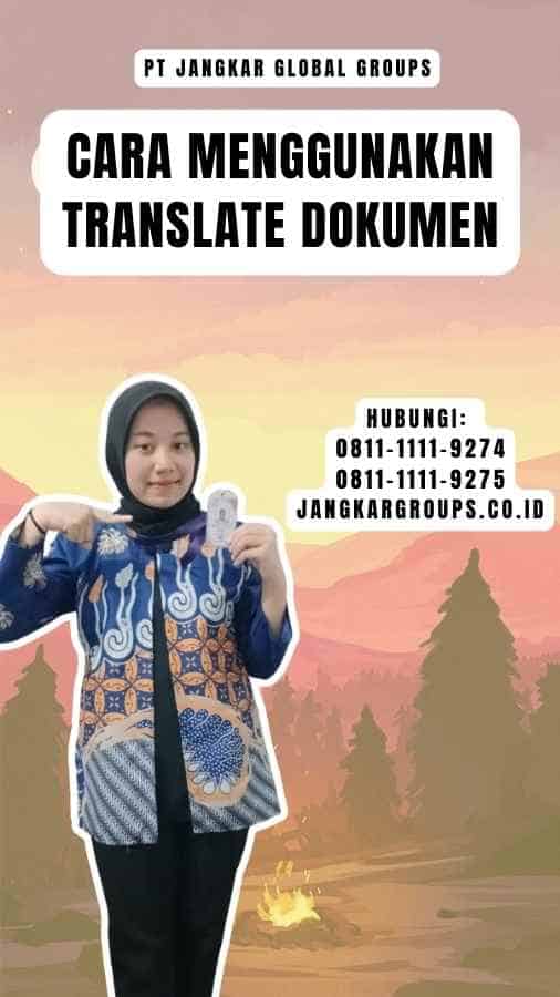 Cara Menggunakan Translate dokumen