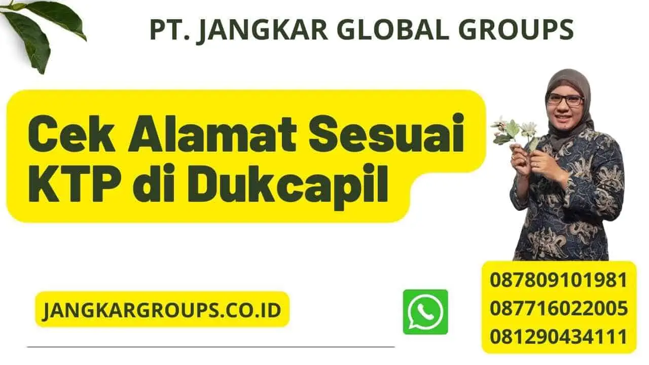 Cek Alamat Sesuai KTP di Dukcapil