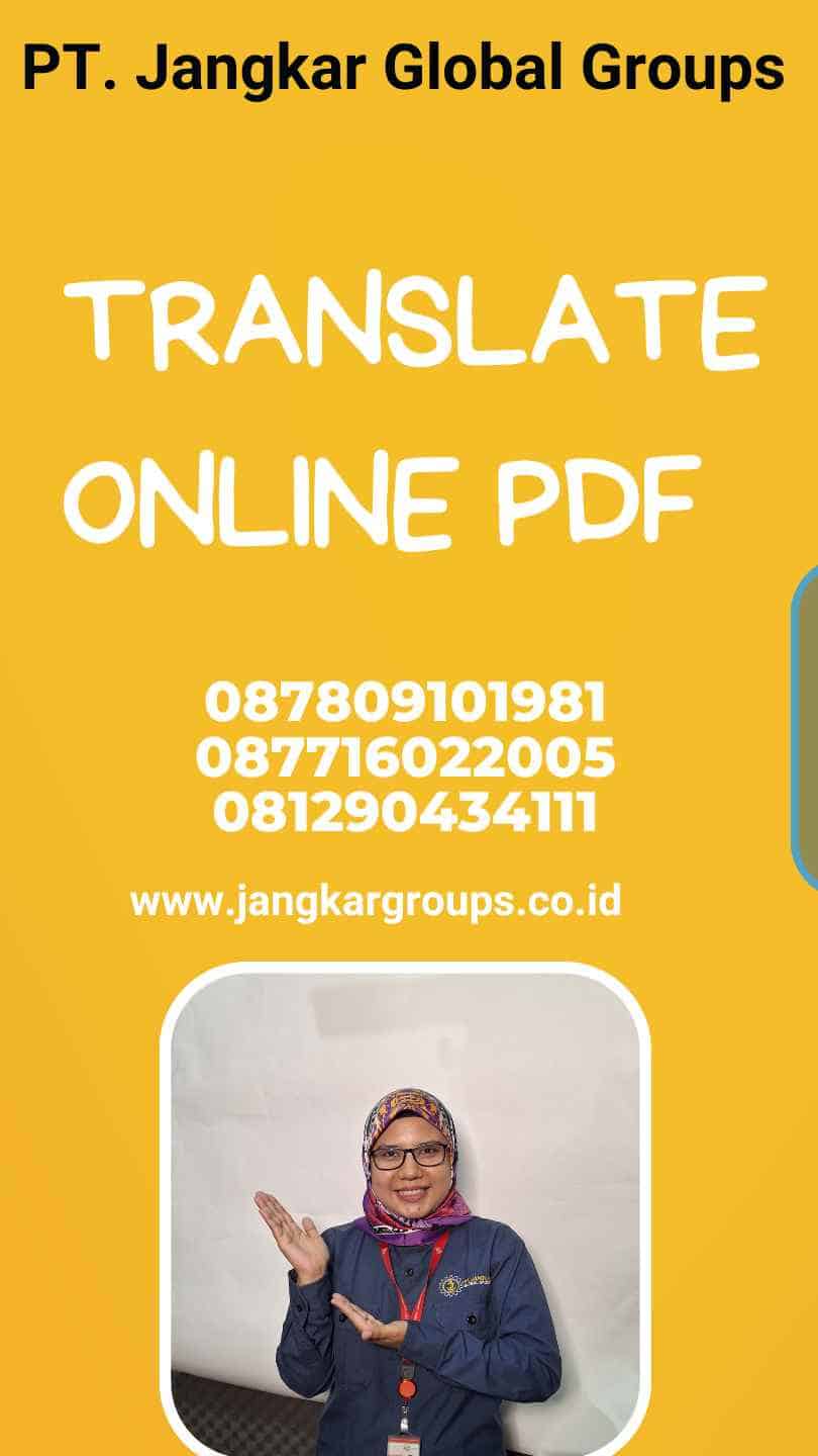 Translate Online PDF