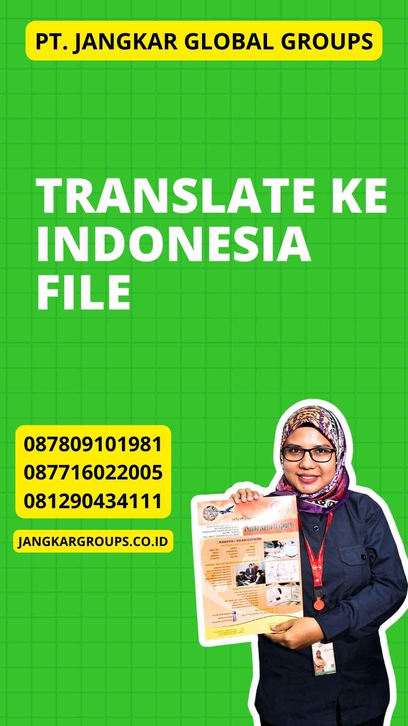 Translate Ke Indonesia File