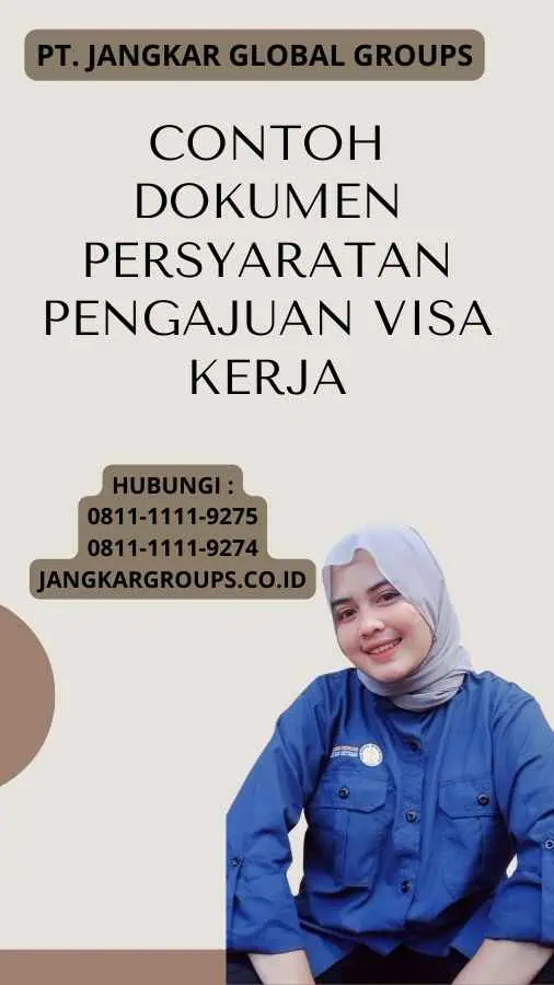 Contoh Dokumen Persyaratan Pengajuan Visa Kerja