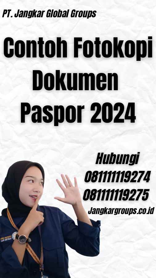 Contoh Fotokopi Dokumen Paspor 2024