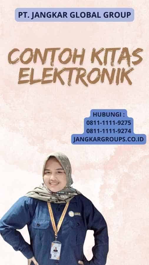 Contoh KITAS Elektronik