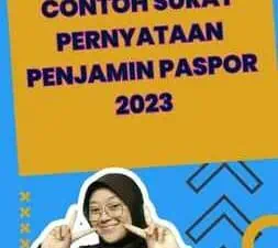 Contoh Surat Pernyataan Penjamin Paspor 2023