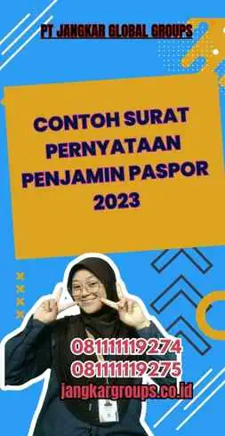 Contoh Surat Pernyataan Penjamin Paspor 2023