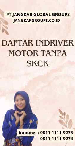 Daftar Indriver Motor Tanpa SKCK