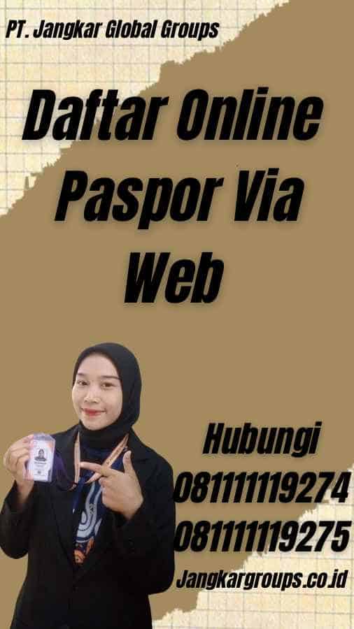 Daftar Online Paspor Via Web