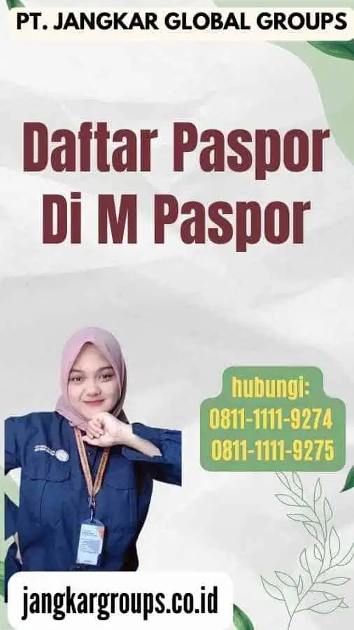 Daftar Paspor Di M Paspor