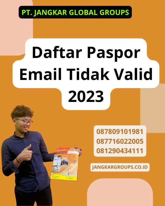 Daftar Paspor Email Tidak Valid 2023