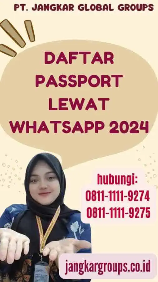 Daftar Passport Lewat Whatsapp 2024