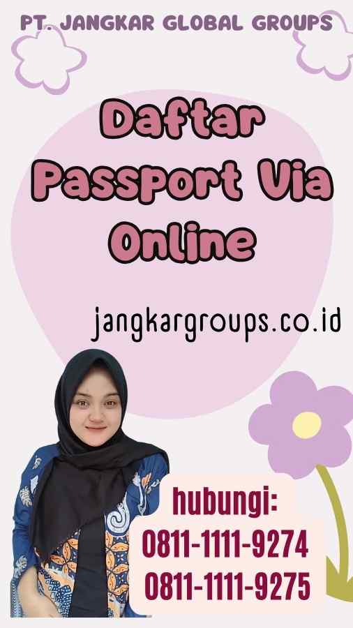 Daftar Passport Via Online