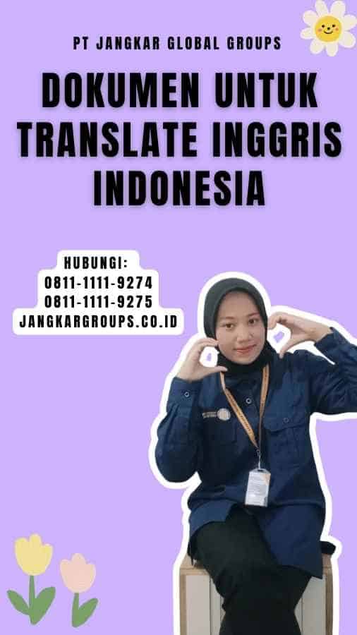 Dokumen untuk Translate Inggris Indonesia