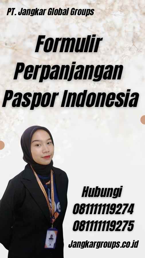 Formulir Perpanjangan Paspor Indonesia