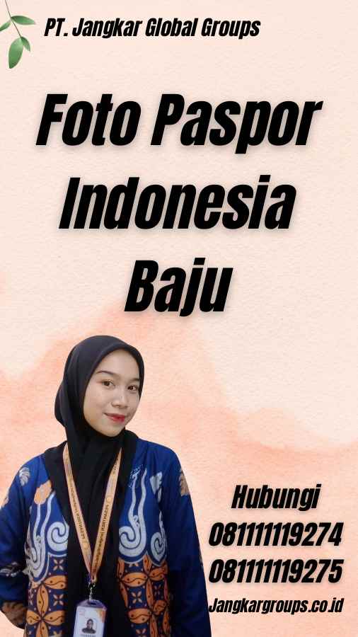 Foto Paspor Indonesia Baju