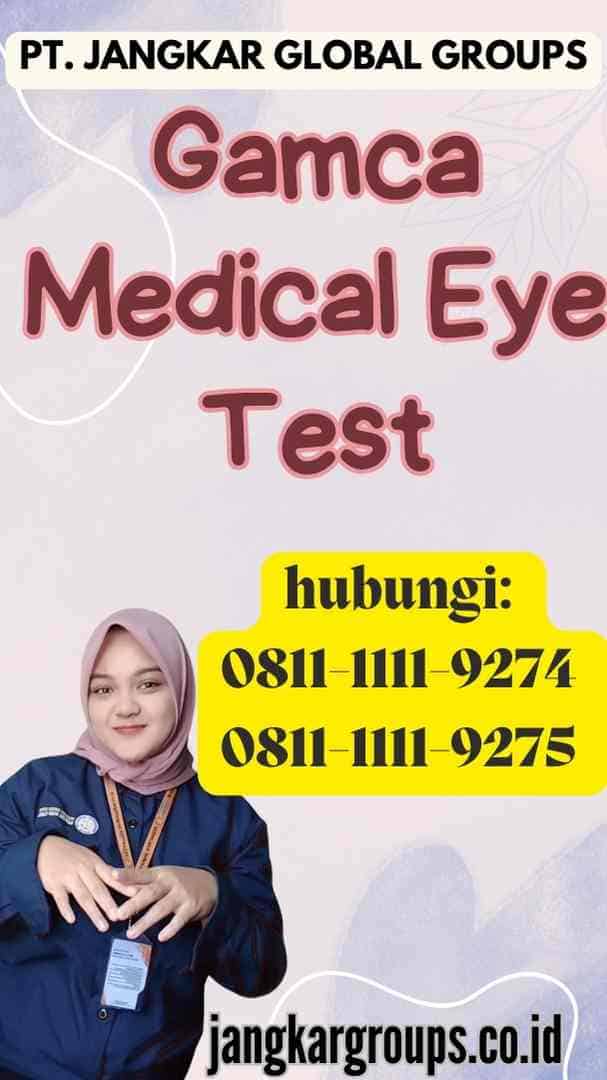 Gamca Medical Eye Test