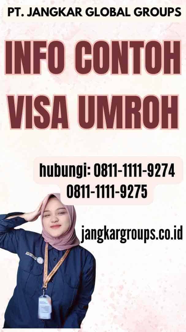 Info Contoh Visa Umroh