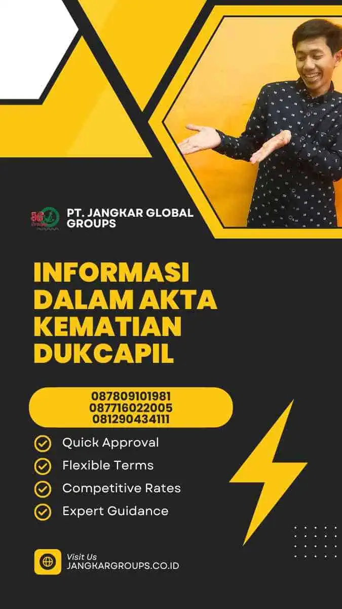 Informasi dalam Akta Kematian Dukcapil