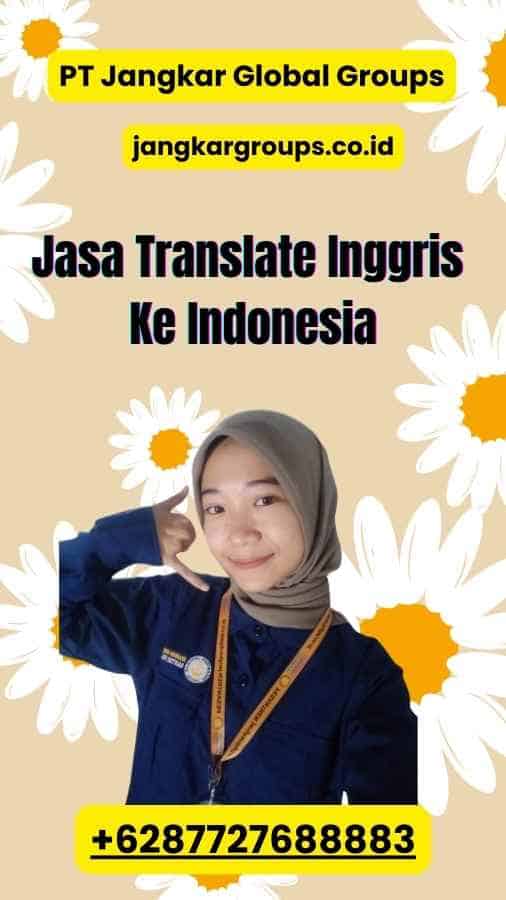Jasa Translate Inggris Ke Indonesia
