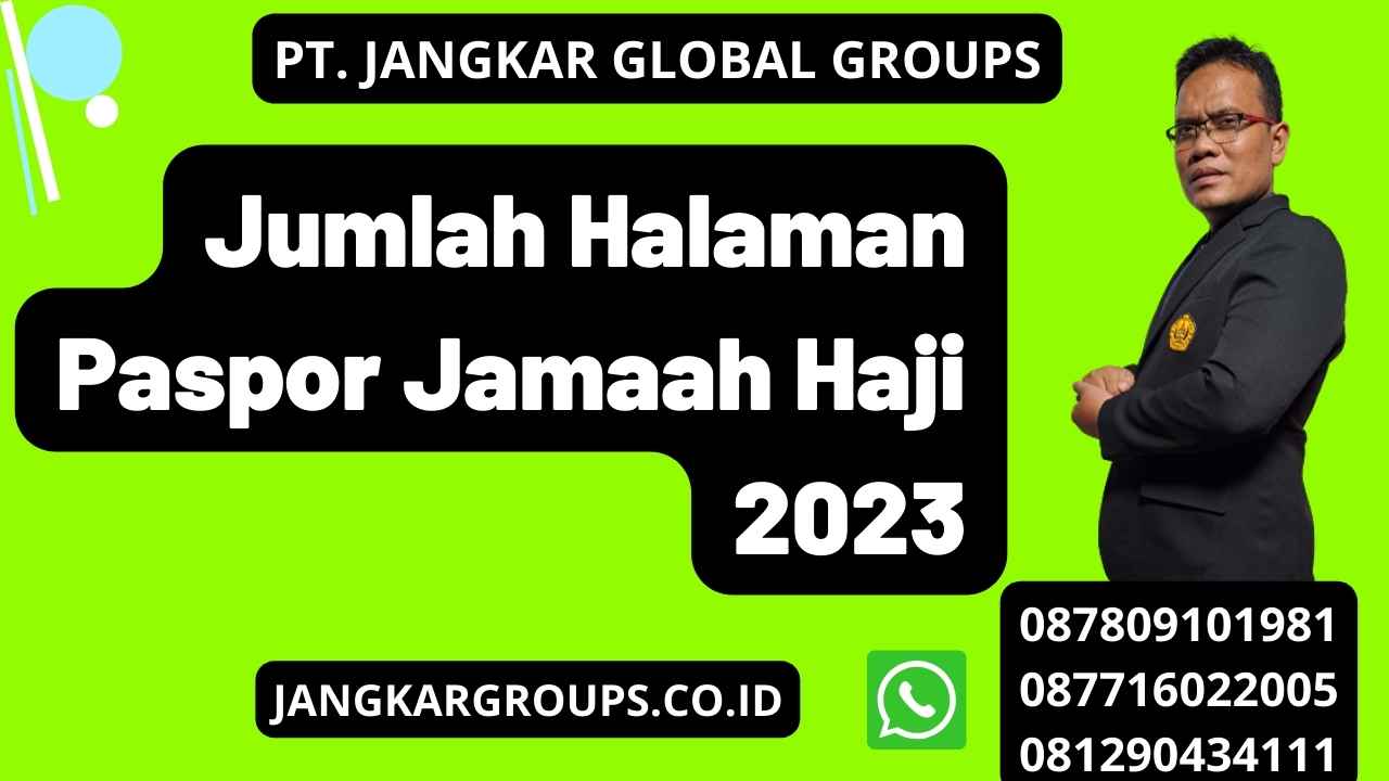 Jumlah Halaman Paspor Jamaah Haji 2023