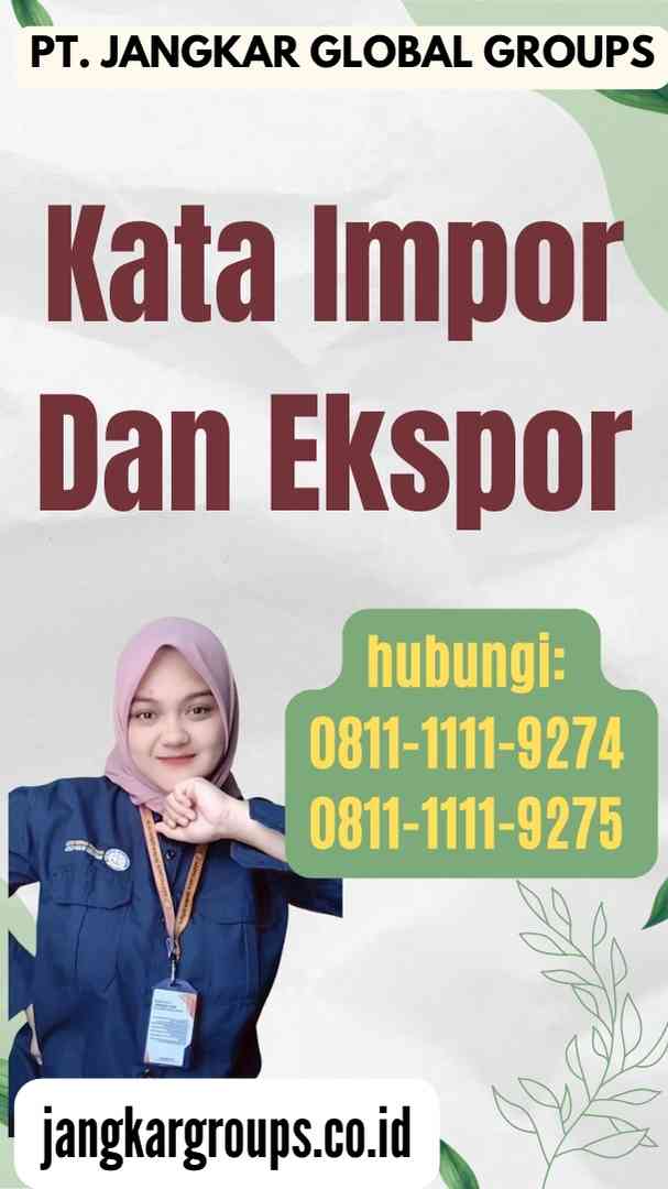 Kata Impor Dan Ekspor