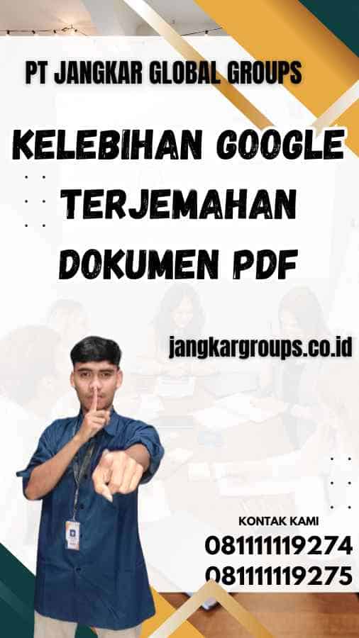 Kelebihan Google Terjemahan Dokumen PDF