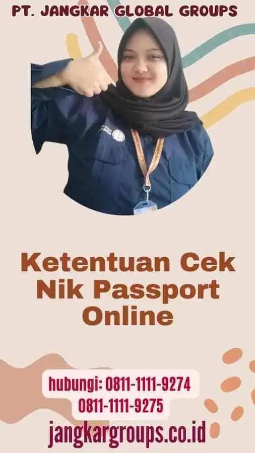 Ketentuan Cek Nik Passport Online