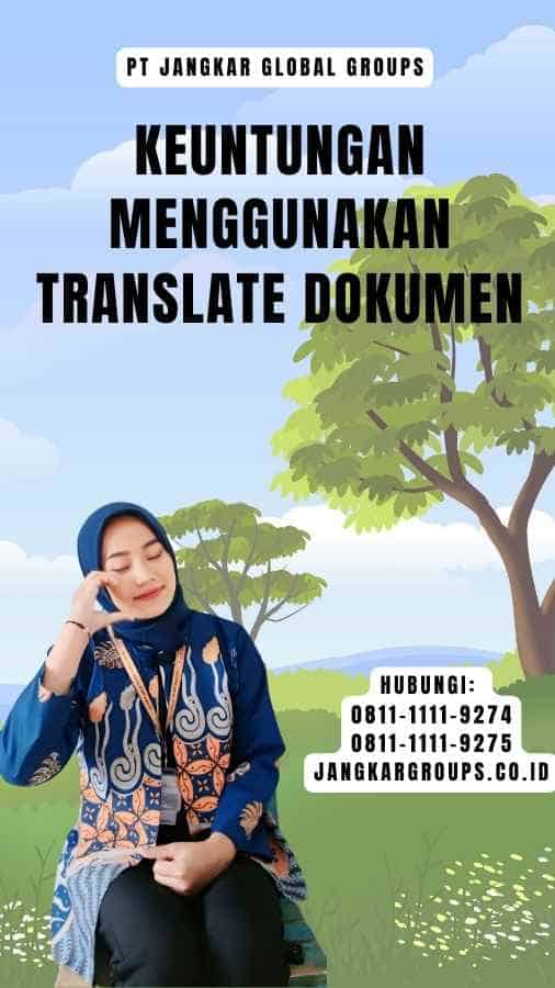 Keuntungan Menggunakan Translate dokumen