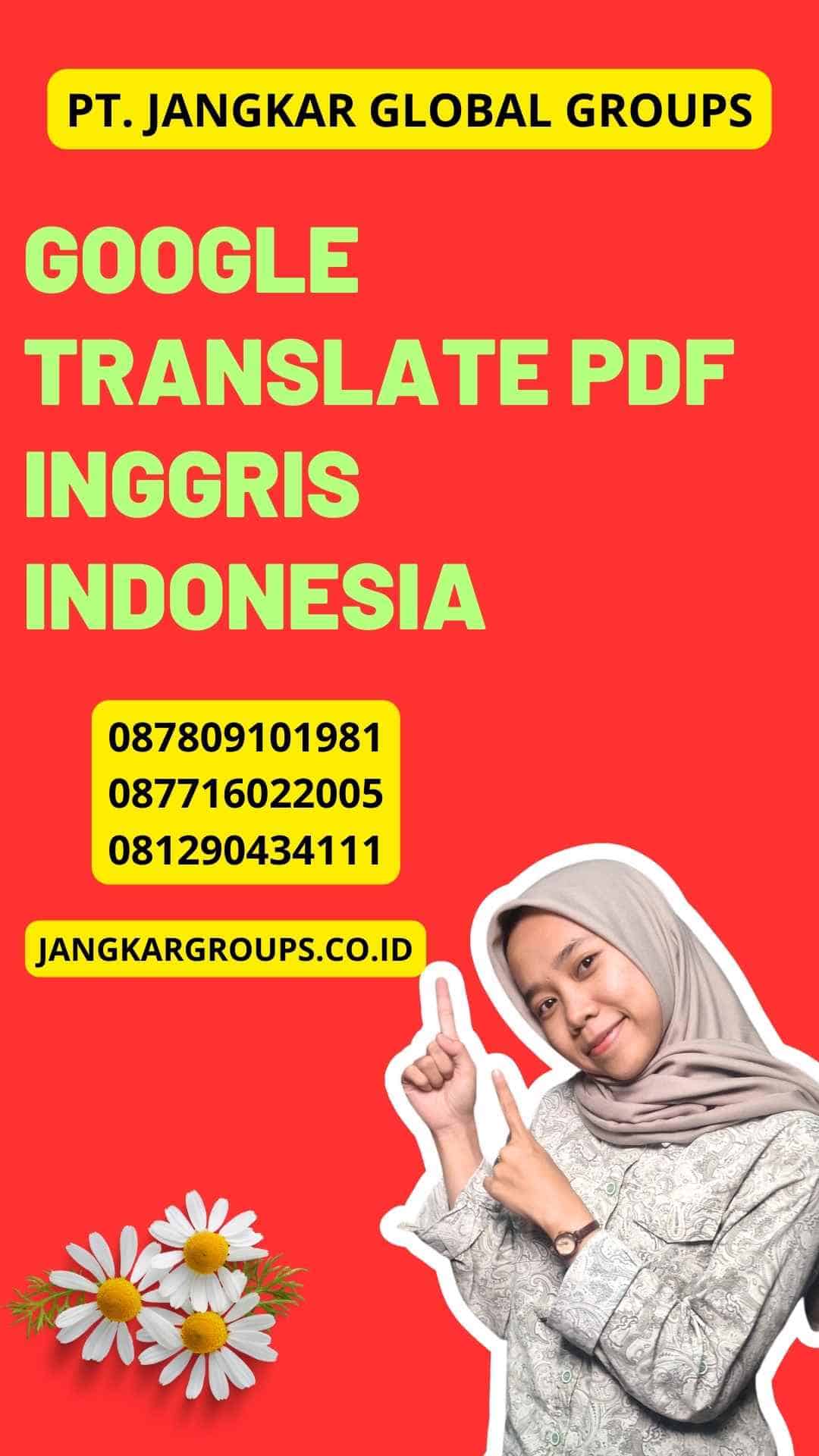 Google Translate PDF Inggris Indonesia