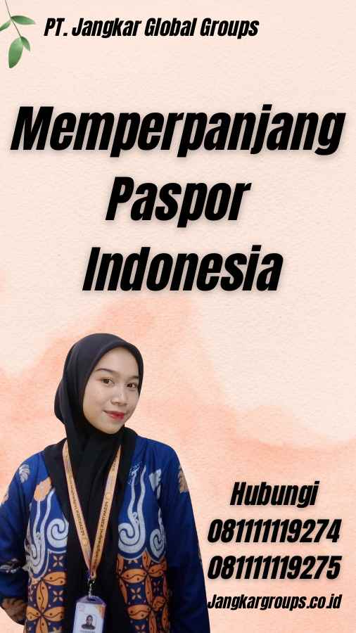 Memperpanjang Paspor Indonesia