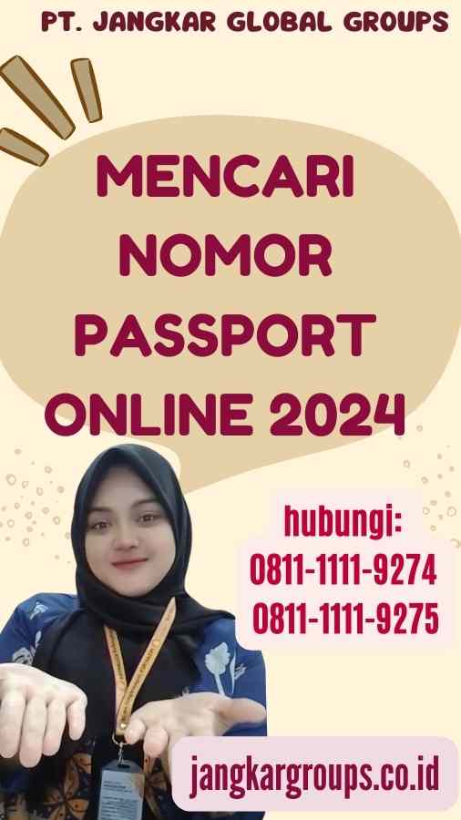 Mencari Nomor Passport Online 2024