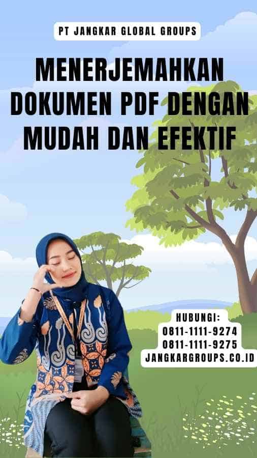 Menerjemahkan Dokumen Pdf dengan Mudah dan Efektif