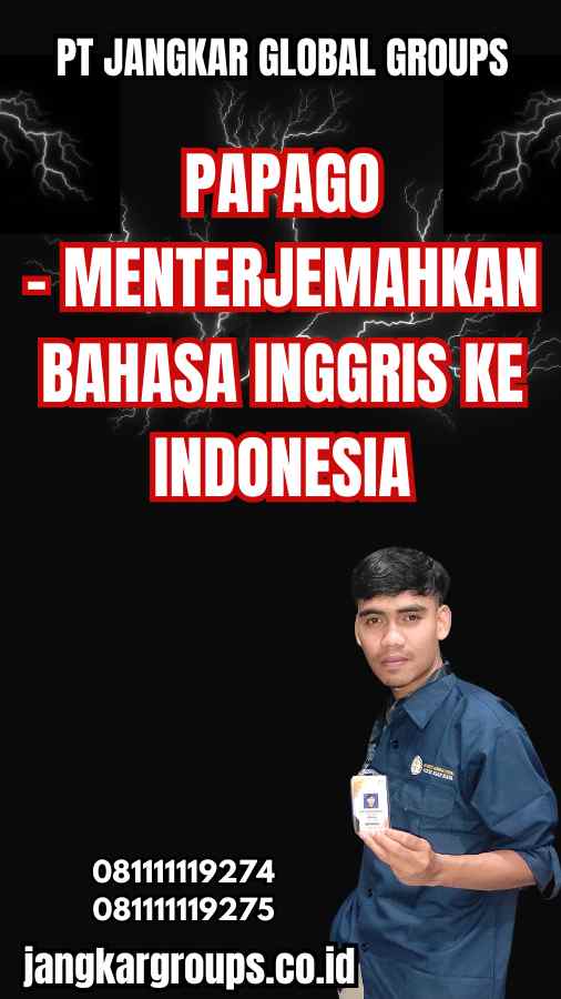 Papago - Menterjemahkan Bahasa Inggris ke Indonesia