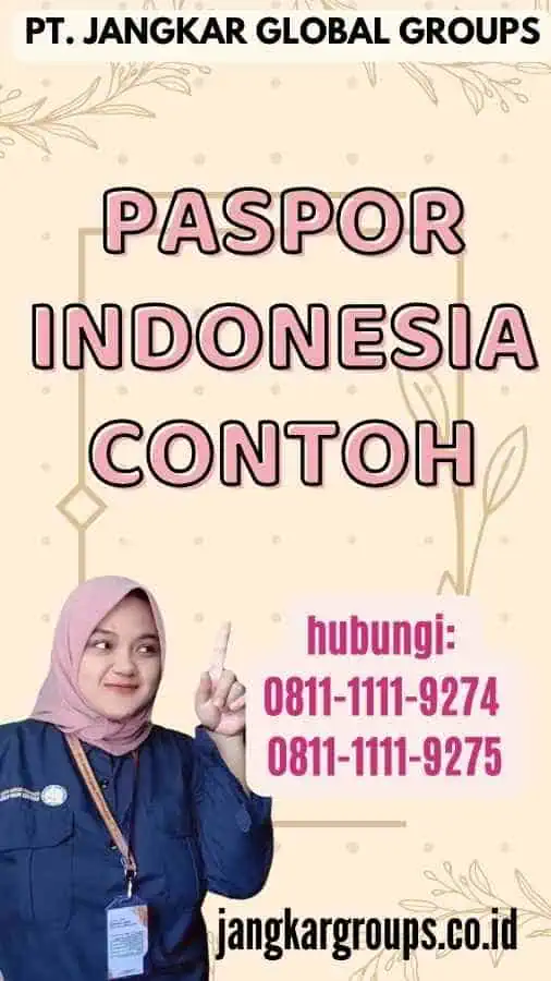 Paspor Indonesia Contoh