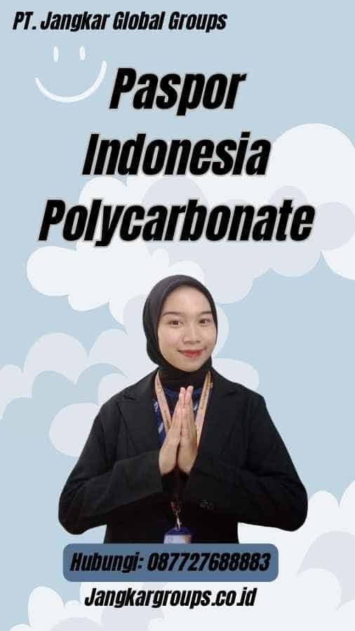 Paspor Indonesia Polycarbonate
