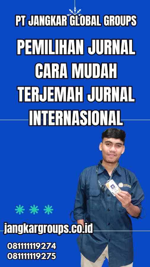 Pemilihan Jurnal Cara Mudah Terjemah Jurnal Internasional