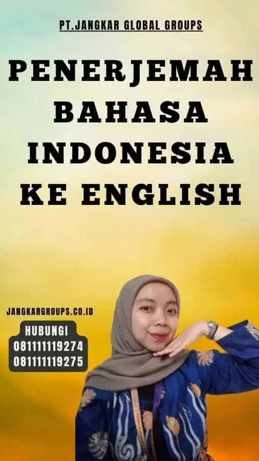 Penerjemah Bahasa Indonesia Ke English