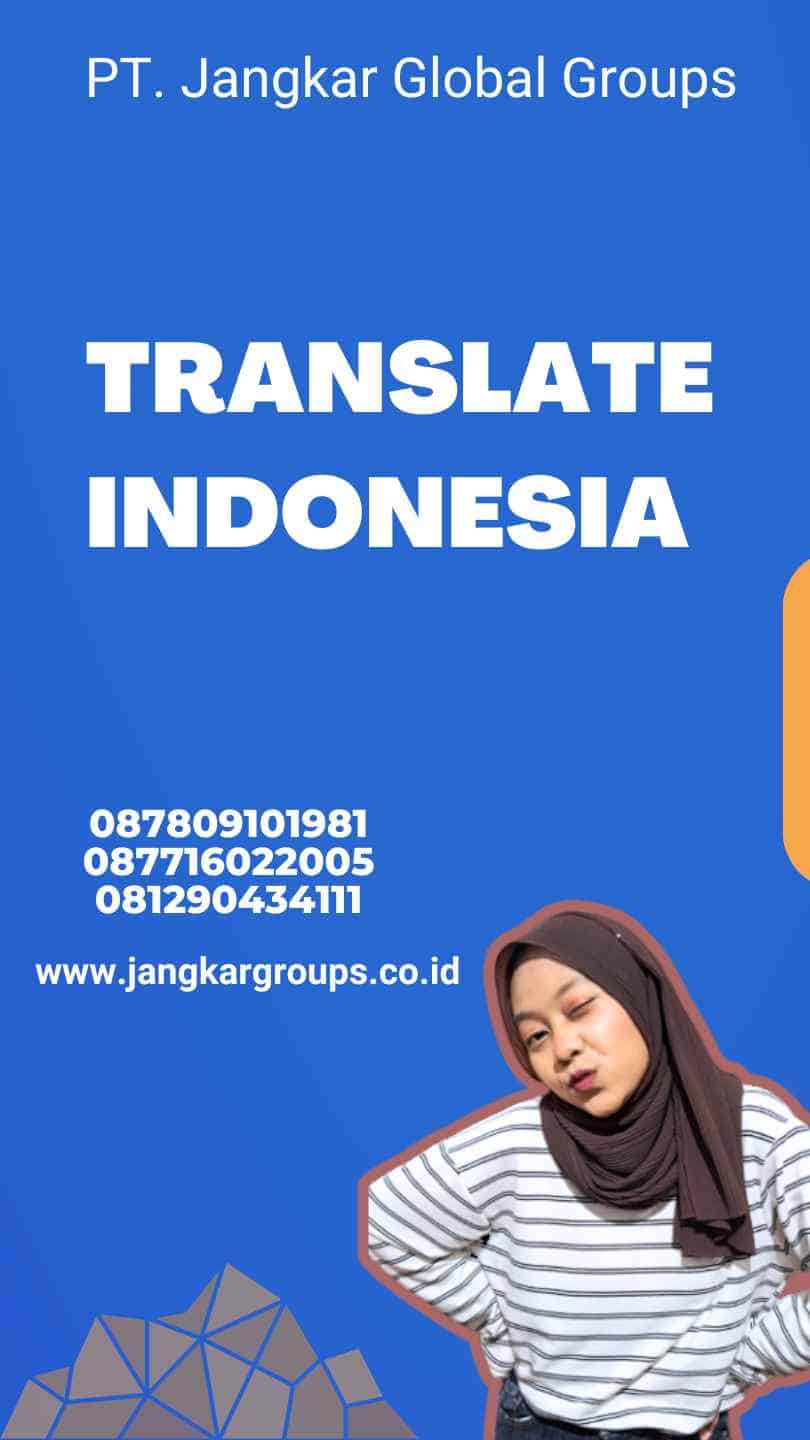 Translate Indonesia