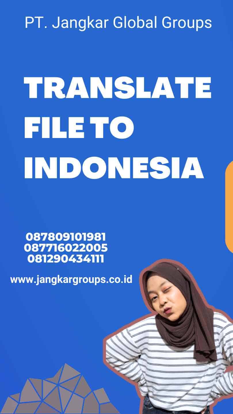 Translate File To Indonesia