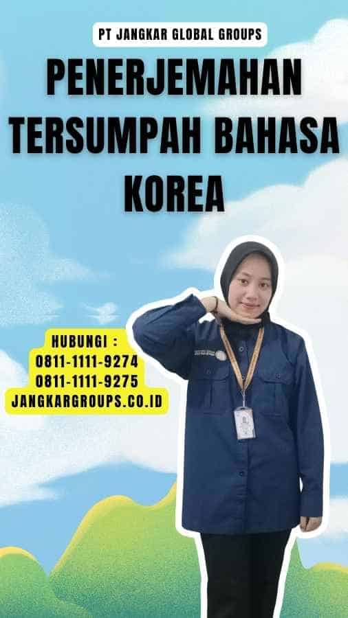 Penerjemahan Tersumpah Bahasa Korea