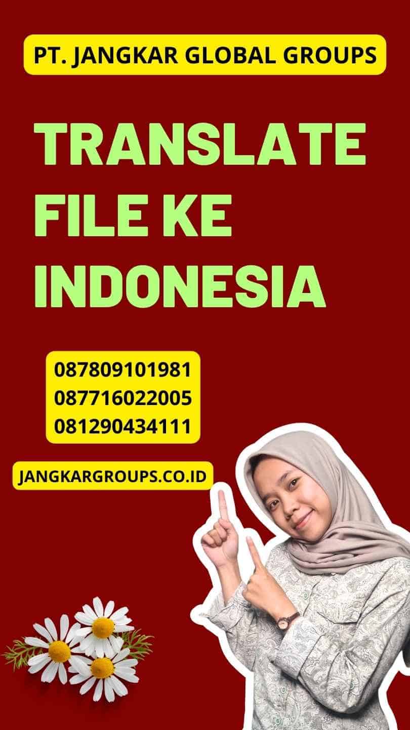 Translate File Ke Indonesia